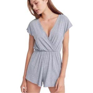 Urban Outfitters Ecóte Gray Wrap Romper